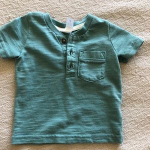 Teal Boy Henley shirt